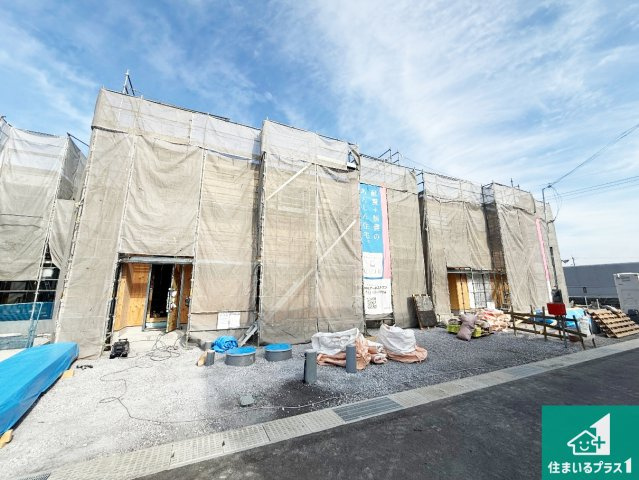 紀の川市尾崎　第2期　新築一戸建ての外観|周辺は落ち着いた街並みの住宅地！子育てがしやすい住環境です！まだ未完成ですが、現地でしかわからない事もございます。是非一度ご覧ください。