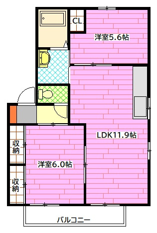 グリーンヒルズ瀬野西の間取り