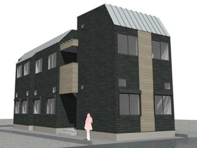 【外観】 | ハーモニーテラス仲宿Ⅲ | ハーモニーテラス仲宿Ⅲの完成予想パース