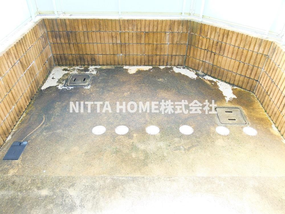 ポライトリー　ガーデンＢ棟の庭|南向き広々テラスが魅力的☆