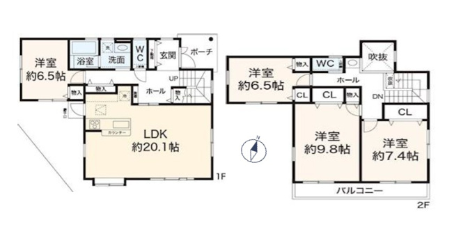 【間取り】 | 明石市大久保町西脇　中古戸建 | 4LDKです。