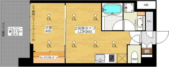 大阪市北区豊崎６丁目の店舗事務所の間取り