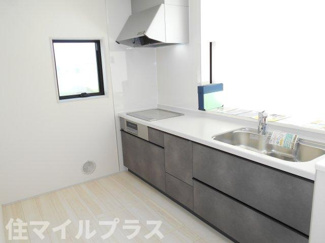 【キッチン】 | 郡山市富田町大徳南新築一戸建て2棟 | コンパクトなキッチンで掃除もラクラク