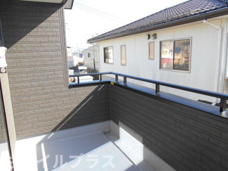 【バルコニー】 | 郡山市富田町大徳南新築一戸建て2棟 | 陽当たり良好なバルコニーです