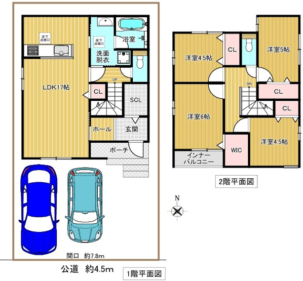 【間取り】 | ★ＡＶＡＮＴＩＡの分譲戸建★　北名古屋市井瀬木