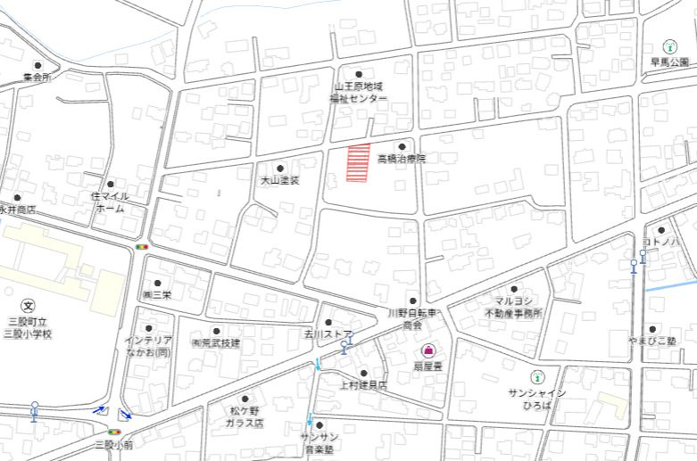 北諸県郡三股町大字樺山の売地の土地図