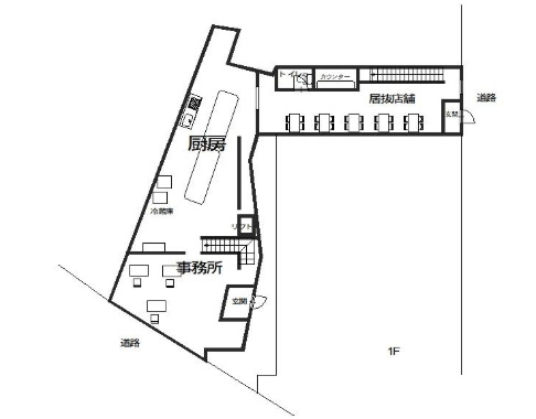 大阪府門真市宮野町　店舗事務所の間取り