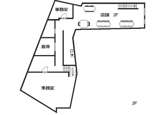 大阪府門真市宮野町　店舗事務所の間取り