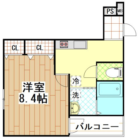 フジパレス弥刀Ⅱ番館の間取り