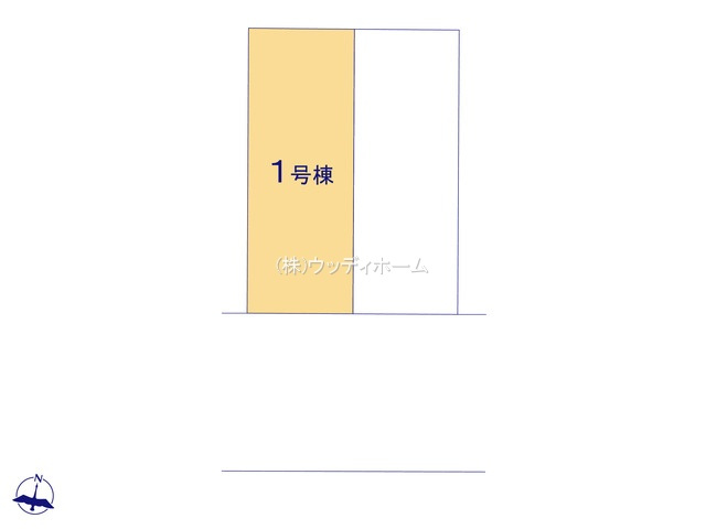 越谷市南町1期　新築一戸建て　1号棟の区画図