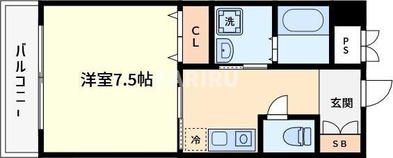 ラシーヌ玉造の間取り