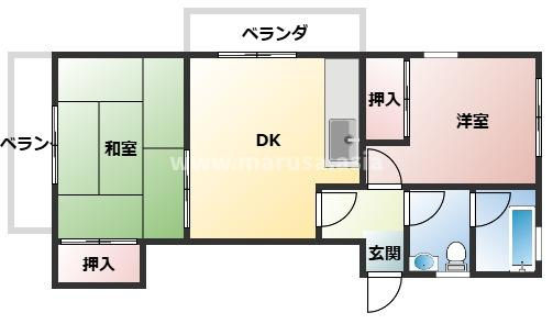 ライフインコダマの間取り