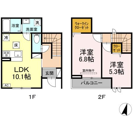 ラ・ぺジブルの間取り