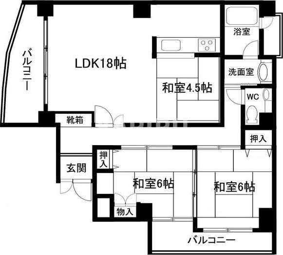 リードレジデンス網島の間取り