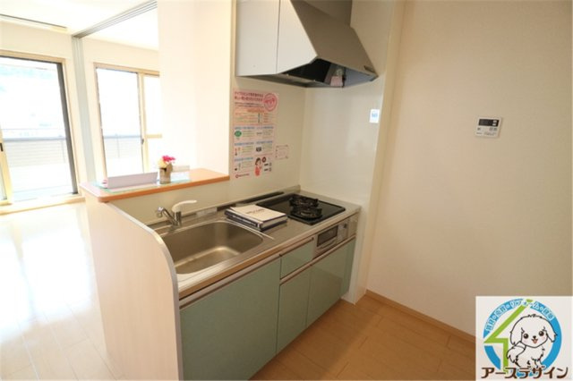 パークハイム参番館のキッチン|パース写真