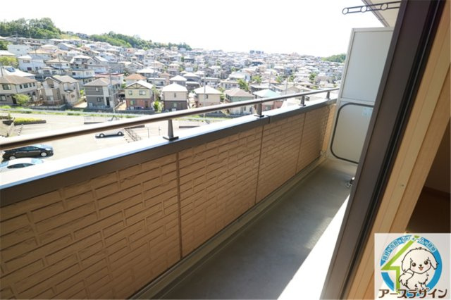 パークハイム参番館のバルコニー|パース写真