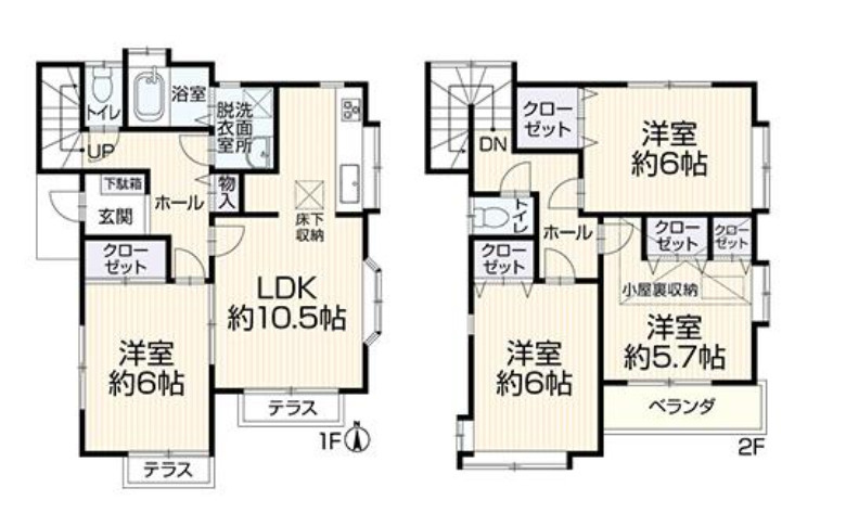 横浜市港南区上大岡東3丁目　中古戸建【仲介手数料無料】の間取り