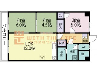 若林ビル【10,000円キャッシュバック対象物件】の間取り