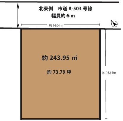 久保稲荷三丁目　土地