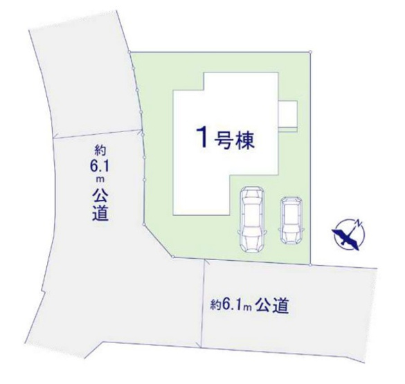 【区画図】 | 福岡市東区香住ケ丘5丁目1期K　1号棟（全1棟）【仲介手数料無料・0円】 | 区画図です。1号棟
