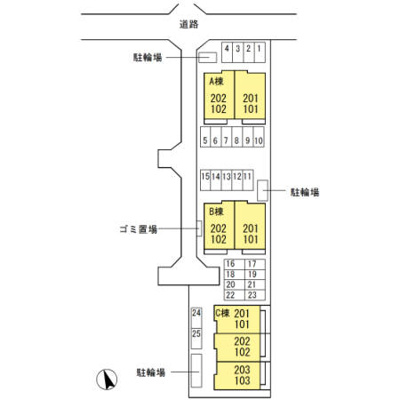 【区画図】 | グレイス ソシア Ｋ
