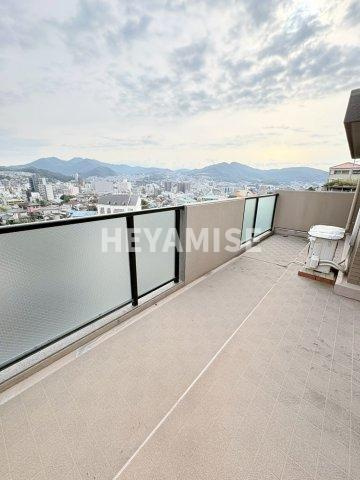 コアマンション住吉グランヒルズのバルコニー