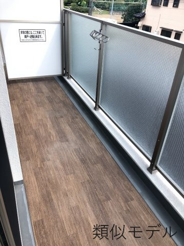 仮）津市久居野村町マンションのバルコニー