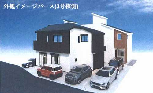 茅ヶ崎市松が丘2丁目　新築戸建全3棟　3号棟の外観