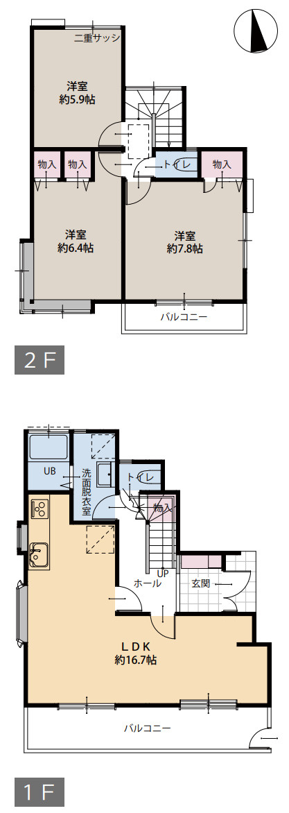 横浜市金沢区釜利谷東3丁目 中古戸建て【仲介手数料無料】の間取り