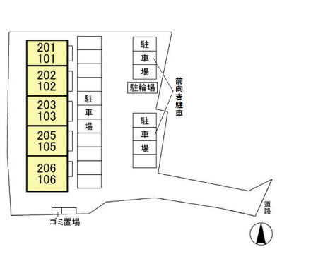 グランドソレーユ.Ｓの区画図