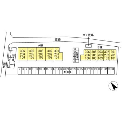 【区画図】 | エスポワール Ｂ