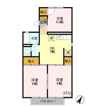 ファミールみつほ Ｂの間取り