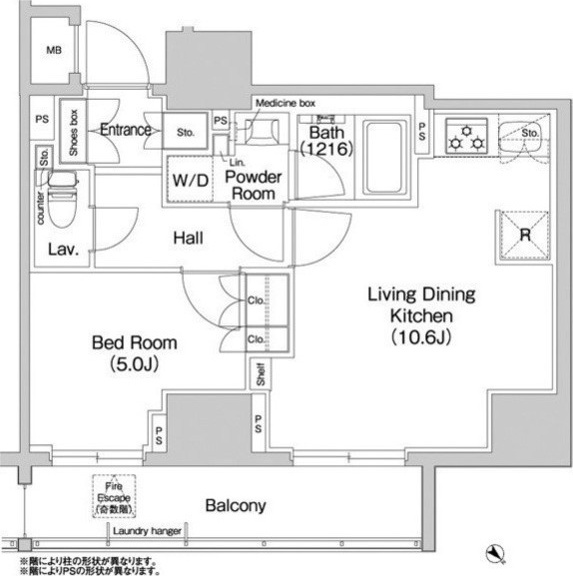 コンフォリア浅草橋の間取り