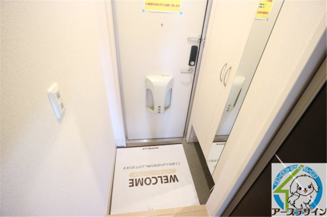 サンフルールの玄関|パース写真