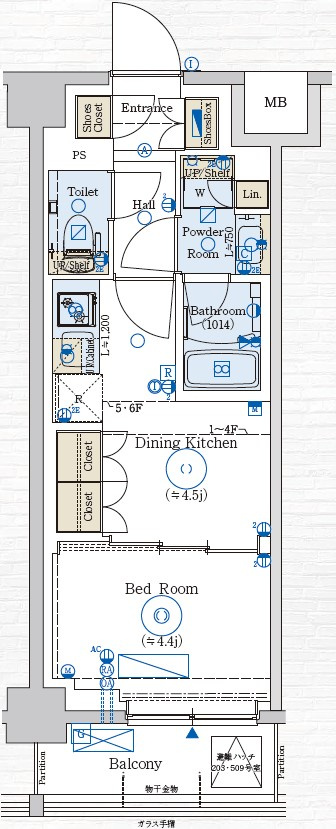 GENOVIA赤羽の間取り