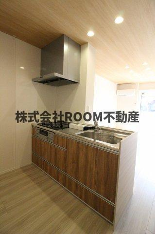 Ｄ-resena平江のキッチン|コンパクトなキッチンで掃除もラクラク