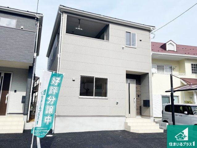 野洲市上屋　第2期　新築一戸建ての外観|周辺は落ち着いた街並みの住宅地！子育てがしやすい住環境です！