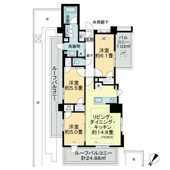 プレシス赤羽の間取り