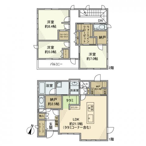 鴨川戸建の間取り