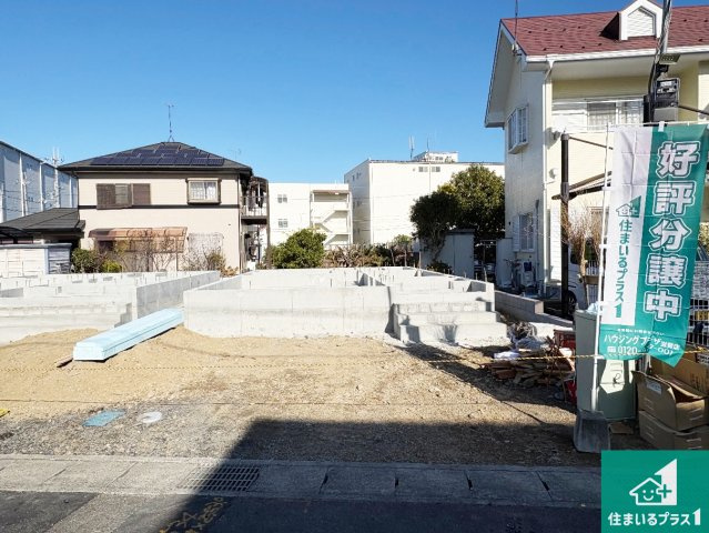 野洲市上屋　第2期　新築一戸建ての外観|周辺は落ち着いた街並みの住宅地！子育てがしやすい住環境です！まだ未完成ですが、現地でしかわからない事もございます。是非一度ご覧ください。