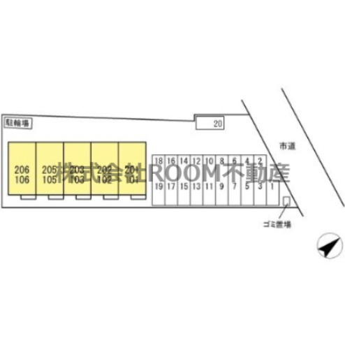 Ｄ-resena平江の区画図