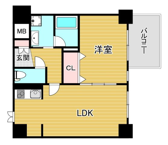 サムティ難波グレイスの間取り