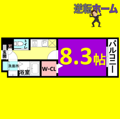 S-FORT堀田通 名古屋市賃貸　仲介手数料無料の間取り