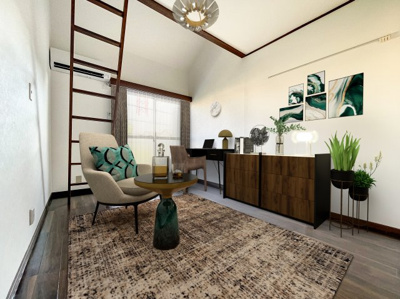 【居間・リビング】 | グリーンヒルステージⅠ | ※バーチャル家具を配置したほかのお部屋の画像です。