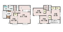 【間取り】 | 建物面積103.50㎡　全居室南向き♪各部屋収納付きで便利です！インナーバルコニーなので急な雨でもお洗濯物も安心です。