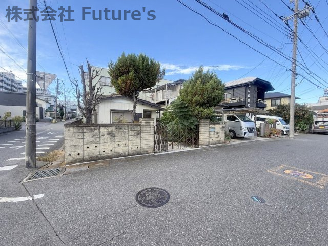 三郷市高州1丁目　建築条件無し売地　全1棟の前面道路含む現地写真|前面道路含む現地写真です。