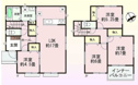 【間取り】 | 建物面積100.60㎡　各部屋収納付きで便利です！インナーバルコニーなので急な雨でもお洗濯物も安心です。