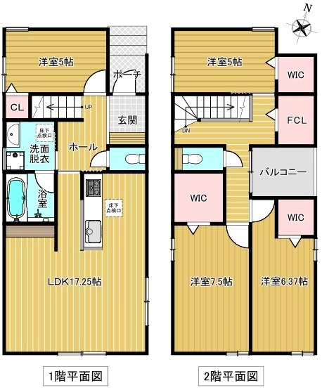 【間取り】 | ★ＡＶＡＮＴＩＡの分譲戸建★　常滑市榎戸町