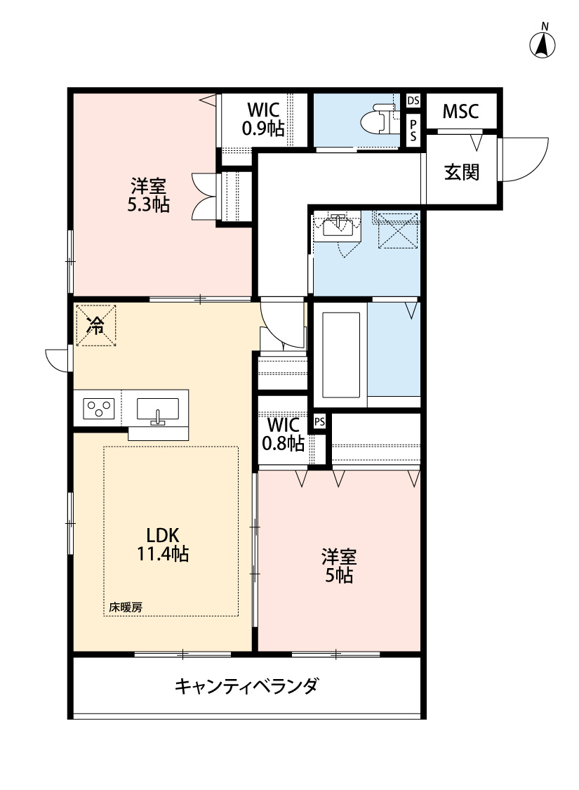 ル　リアンの間取り