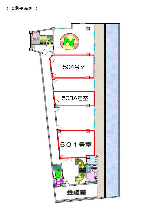 小谷ビルの区画図